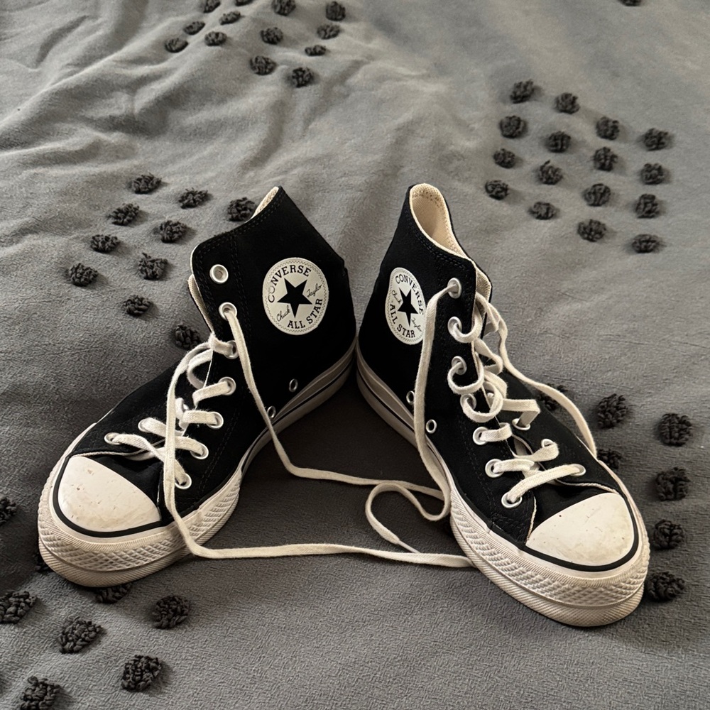 Converse Black and White High-Tops